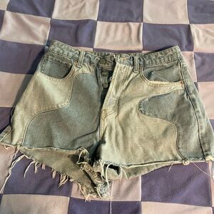 Wild Fable Two-Tone Jean Shorts